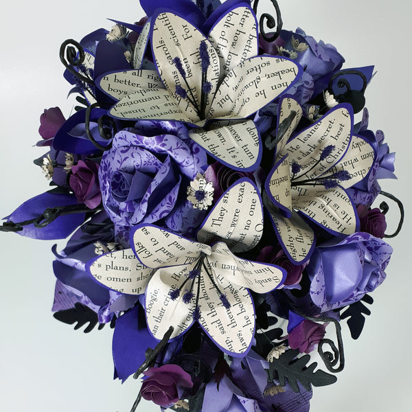 The Nightmare before Christmas book paper cascade bouquet