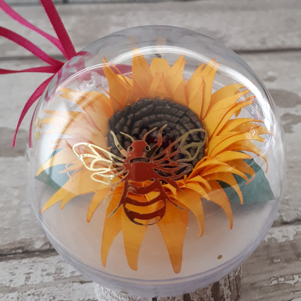 Trio of Sunflowers - A gorgeous set of Dawn, Light and Hope quote bubbles