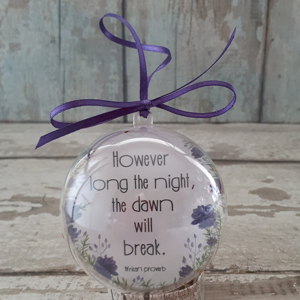 A Sunflower of Dawn. However long the night quote bubble