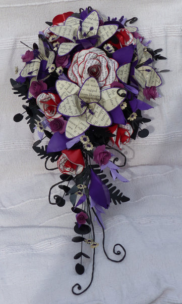 The Nightmare before Christmas book paper cascade bouquet