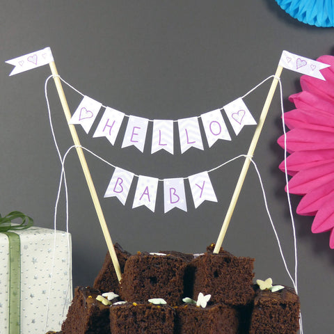 Baby shower cake topper