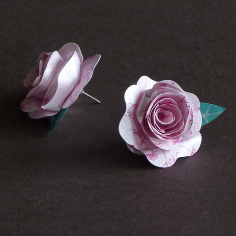 Pink paper rose