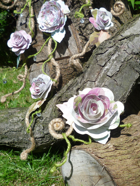 Paper flower buttonhole