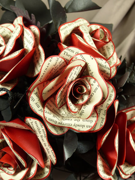 Dracula Paper Rose bridal flowers