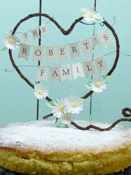 New family cake topper