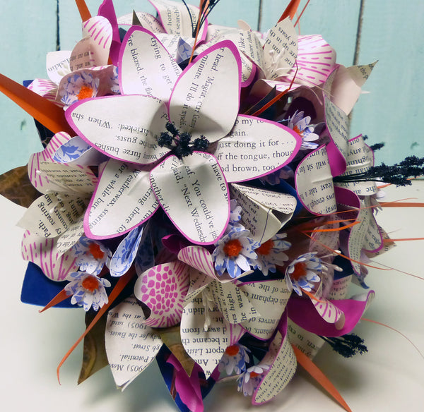 Tropical Terry Pratchett book flower bouquet