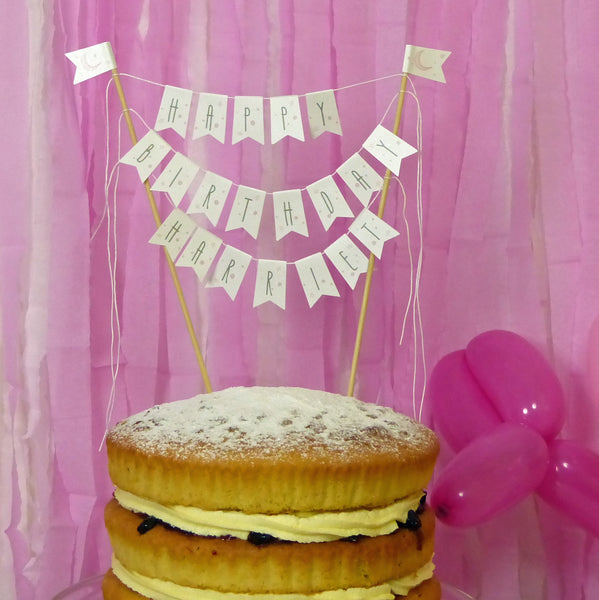 Add a name cake bunting