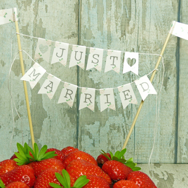 blush rose cake topper