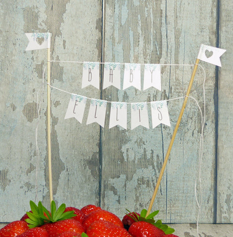 Lush canopy Baby shower Cake topper