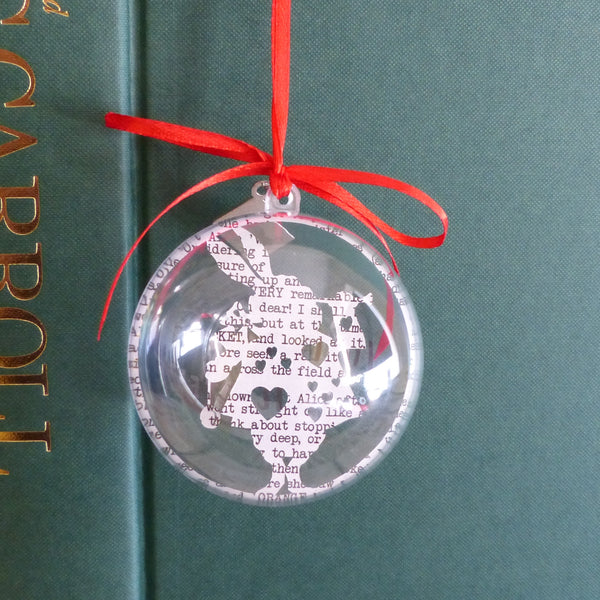 The white rabbit bauble