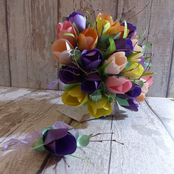 Tulip paper wedding flowers