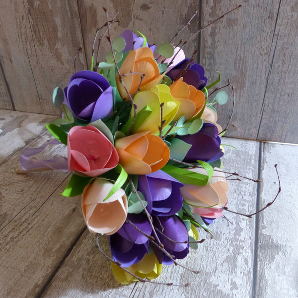 Tulip paper wedding flowers