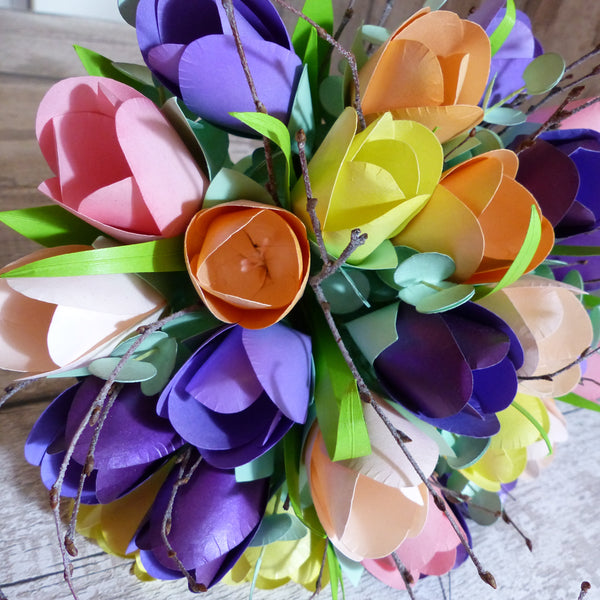 Tulip paper wedding flowers