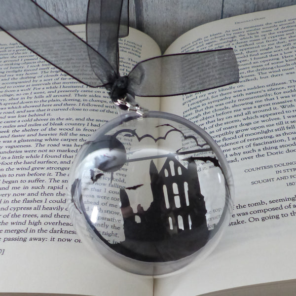 Whitby Abbey silhouette bauble