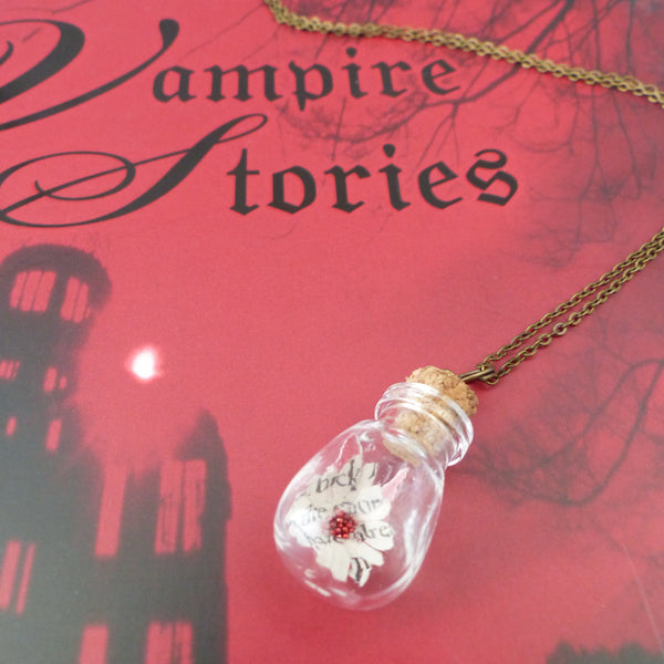 Bram stokers Dracula book daisy necklace