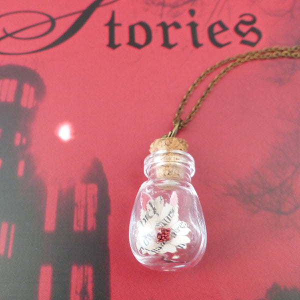 Book daisy in bulb bottle Dracula