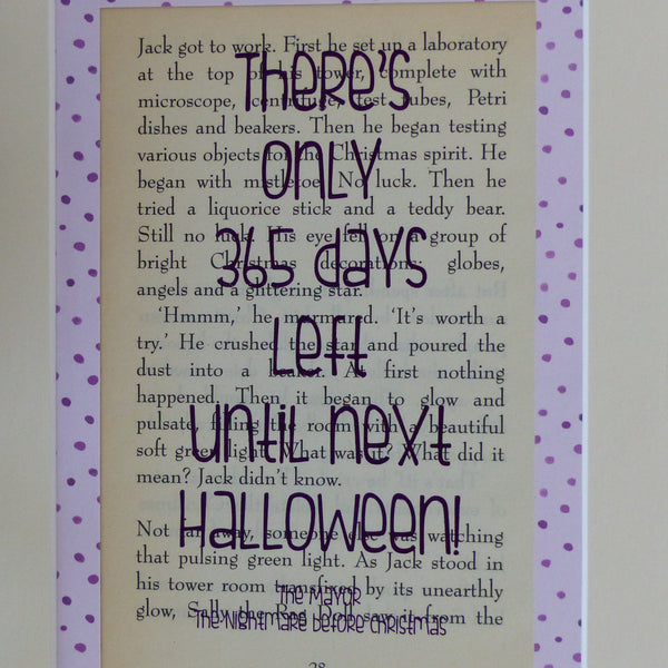 Halloween countdown art print