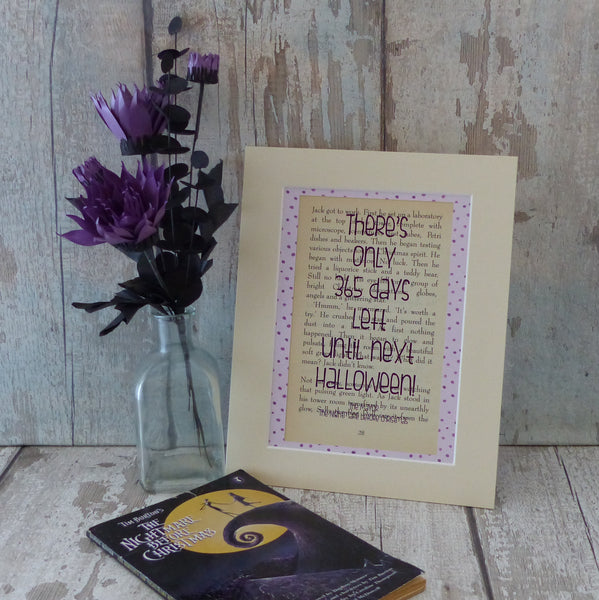 Nightmare before christmas book page art