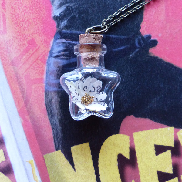 The Princess Bride daisy necklace star bottle