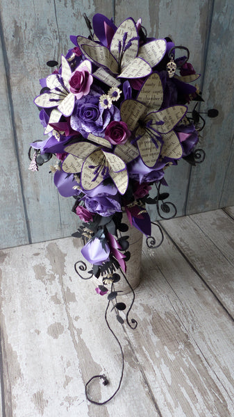 The Nightmare before Christmas book paper cascade bouquet