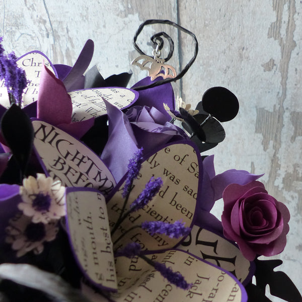 The Nightmare before Christmas book paper cascade bouquet
