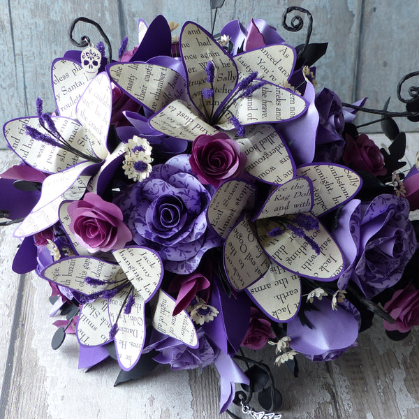 The Nightmare before Christmas book paper cascade bouquet