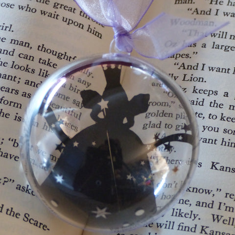 Glinda the good Wizard of Oz silhouette bauble