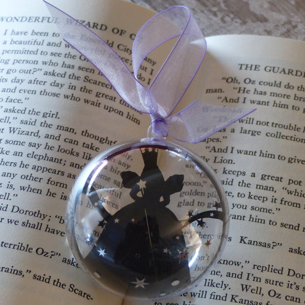 Glinda the good Wizard of Oz silhouette bauble