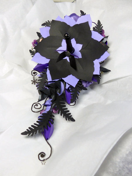 The Nightmare before Christmas book paper cascade bouquet